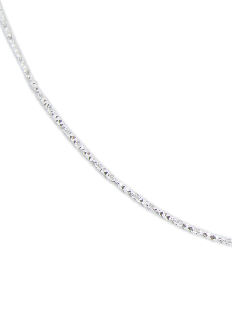 Pineapple Chain 1.5MM (White Gold)
