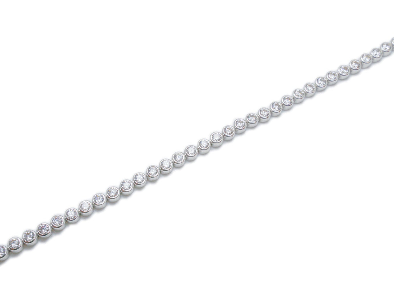 Bracelet Tennis en Or (Blanc)