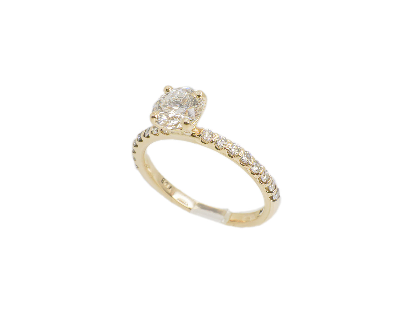 Engagement Gold Ring & 1.37ct Diamonds