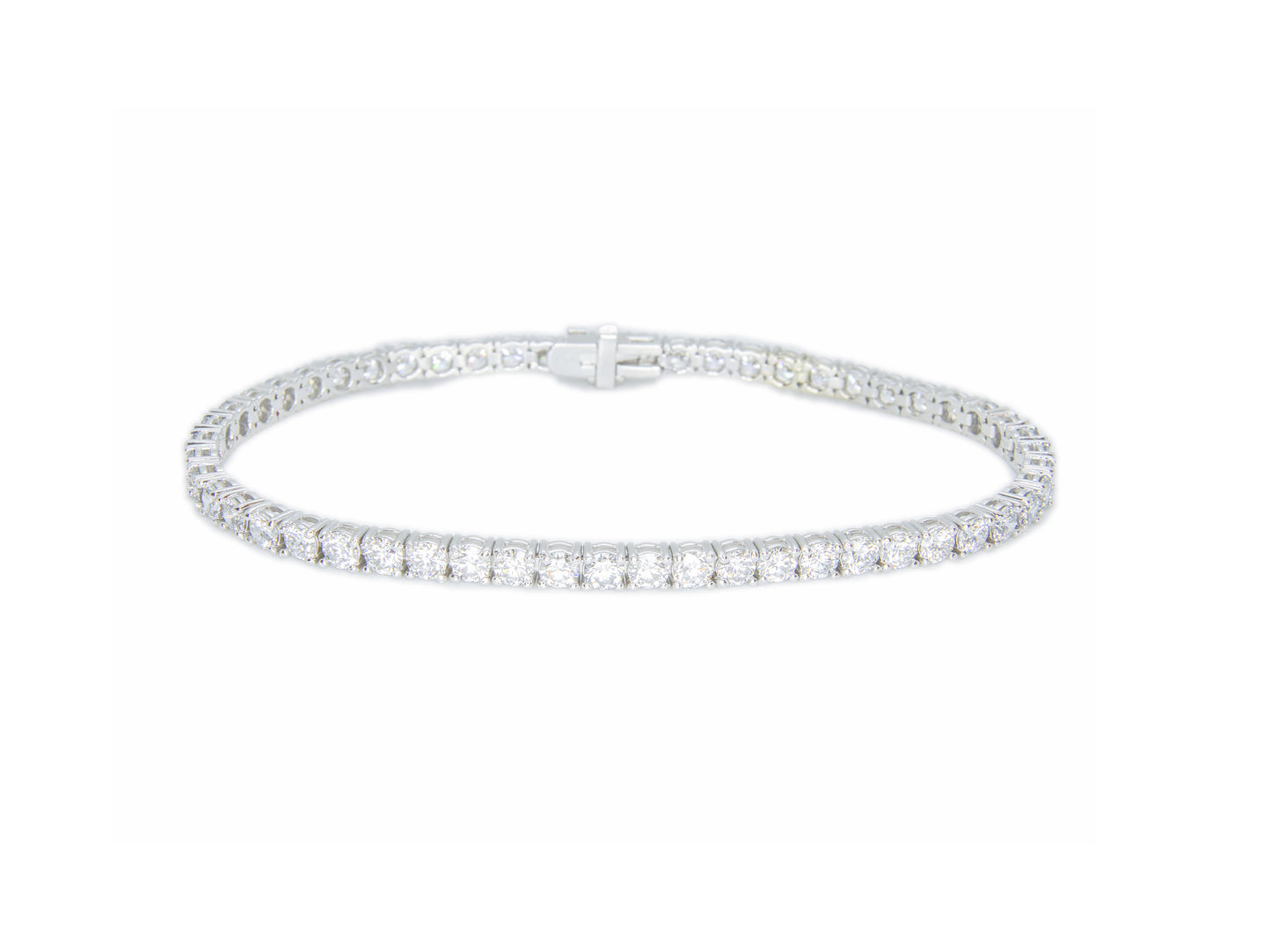Tennis Gold Bracelet & 5.05ct Diamonds