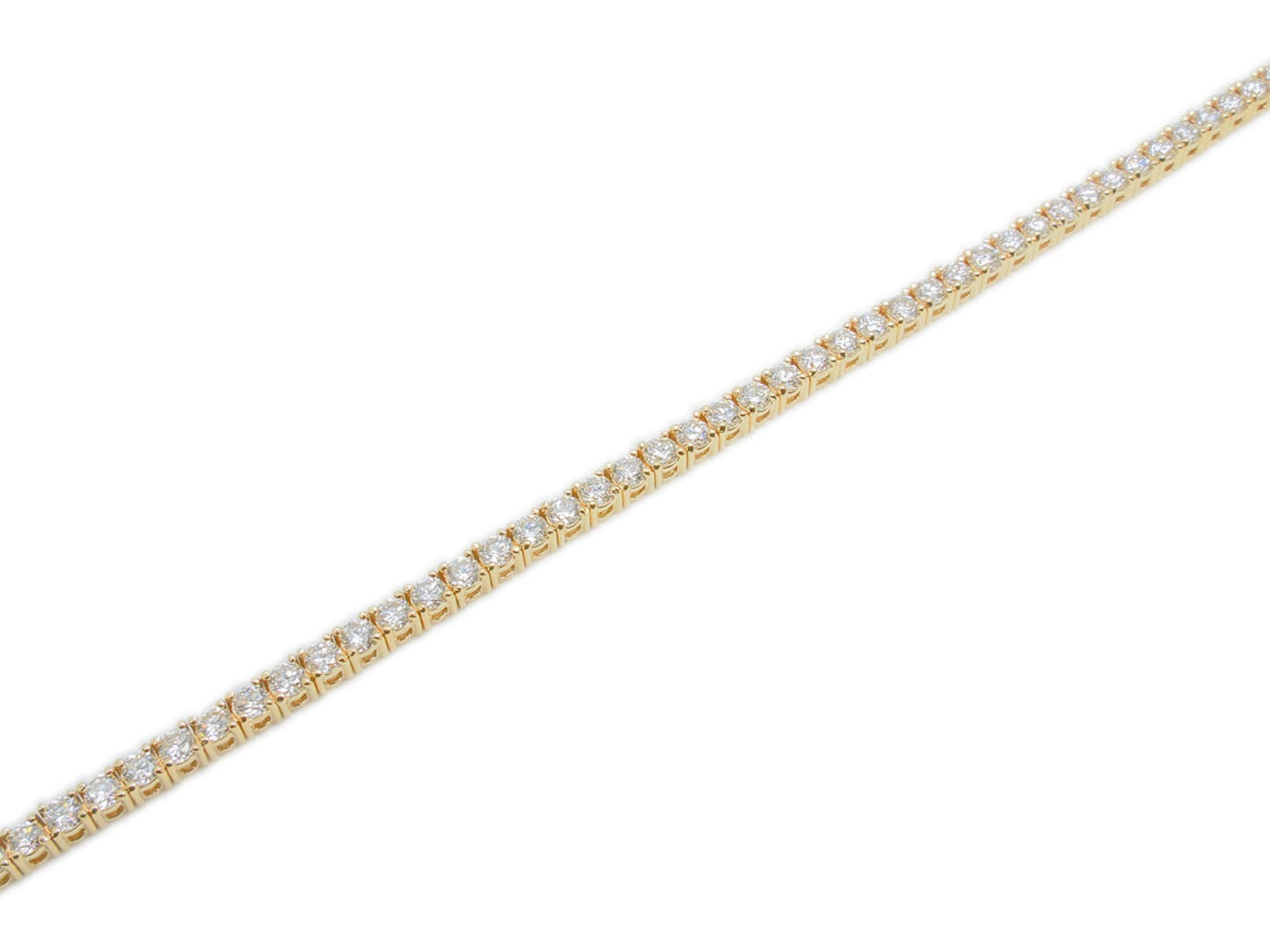 Tennis Gold Bracelet & 3.45ct Diamonds