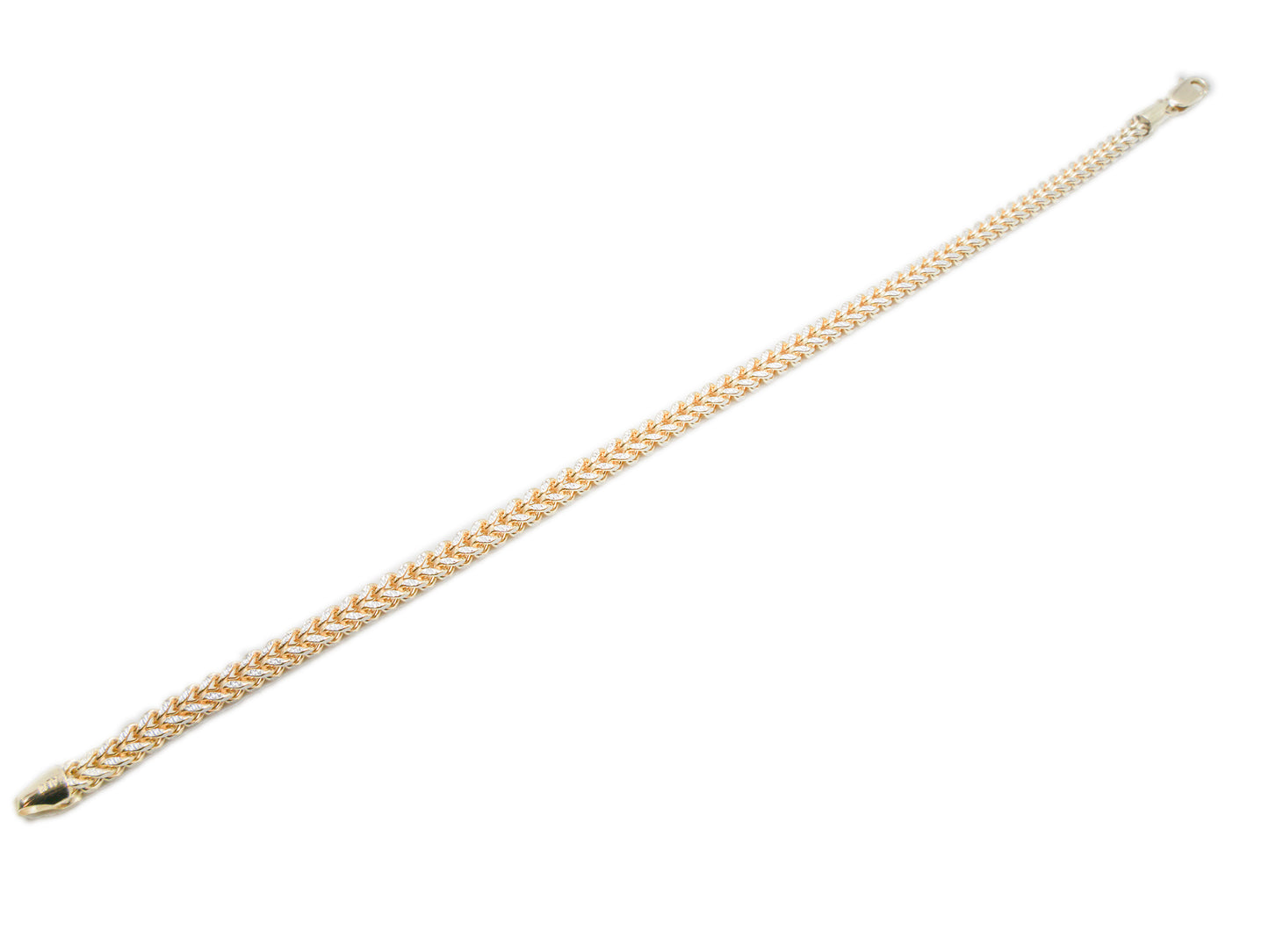 Franco 2 Tone Gold Bracelet 3.5mm