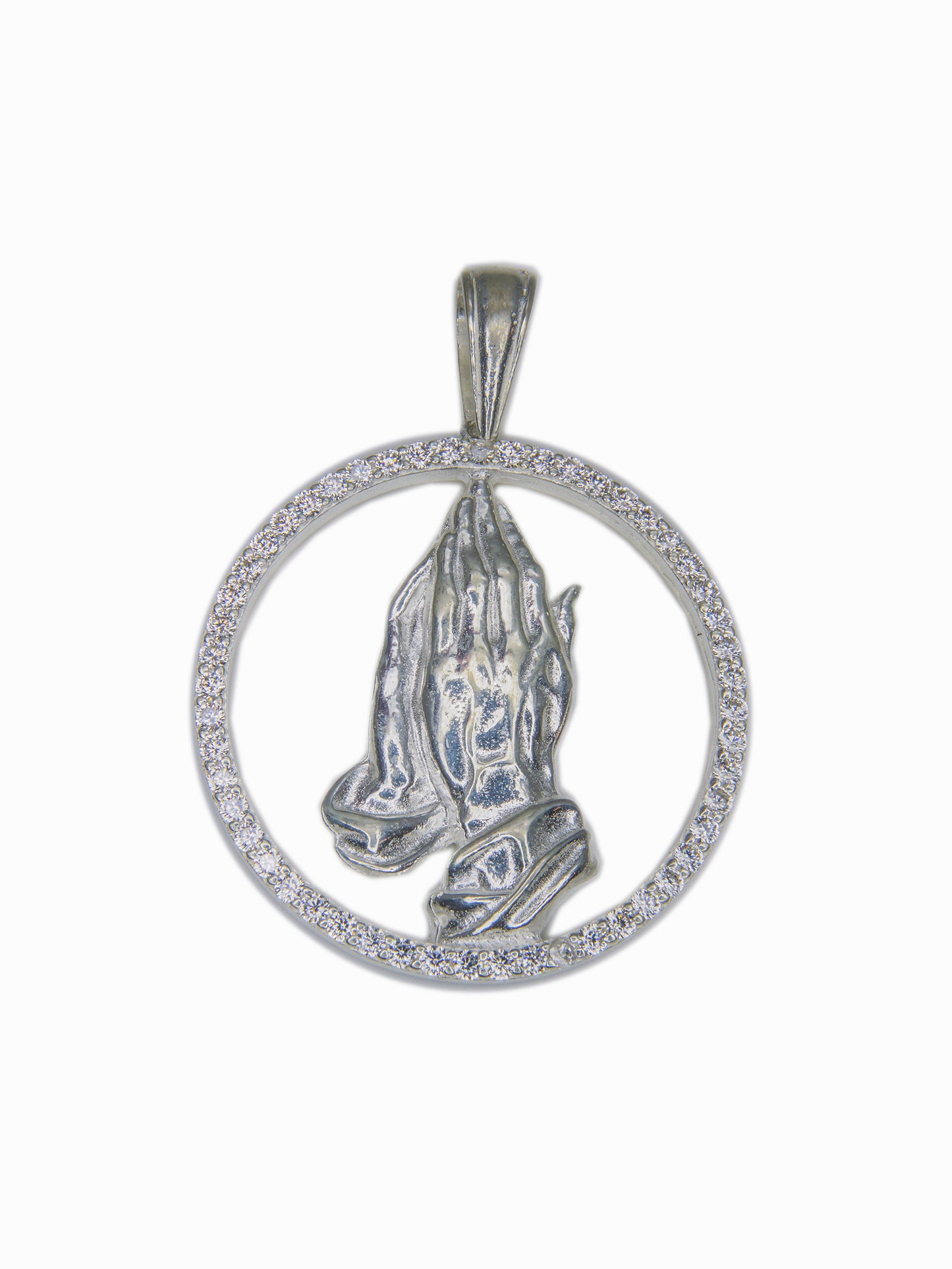 Praying Hands Pendant (Silver)