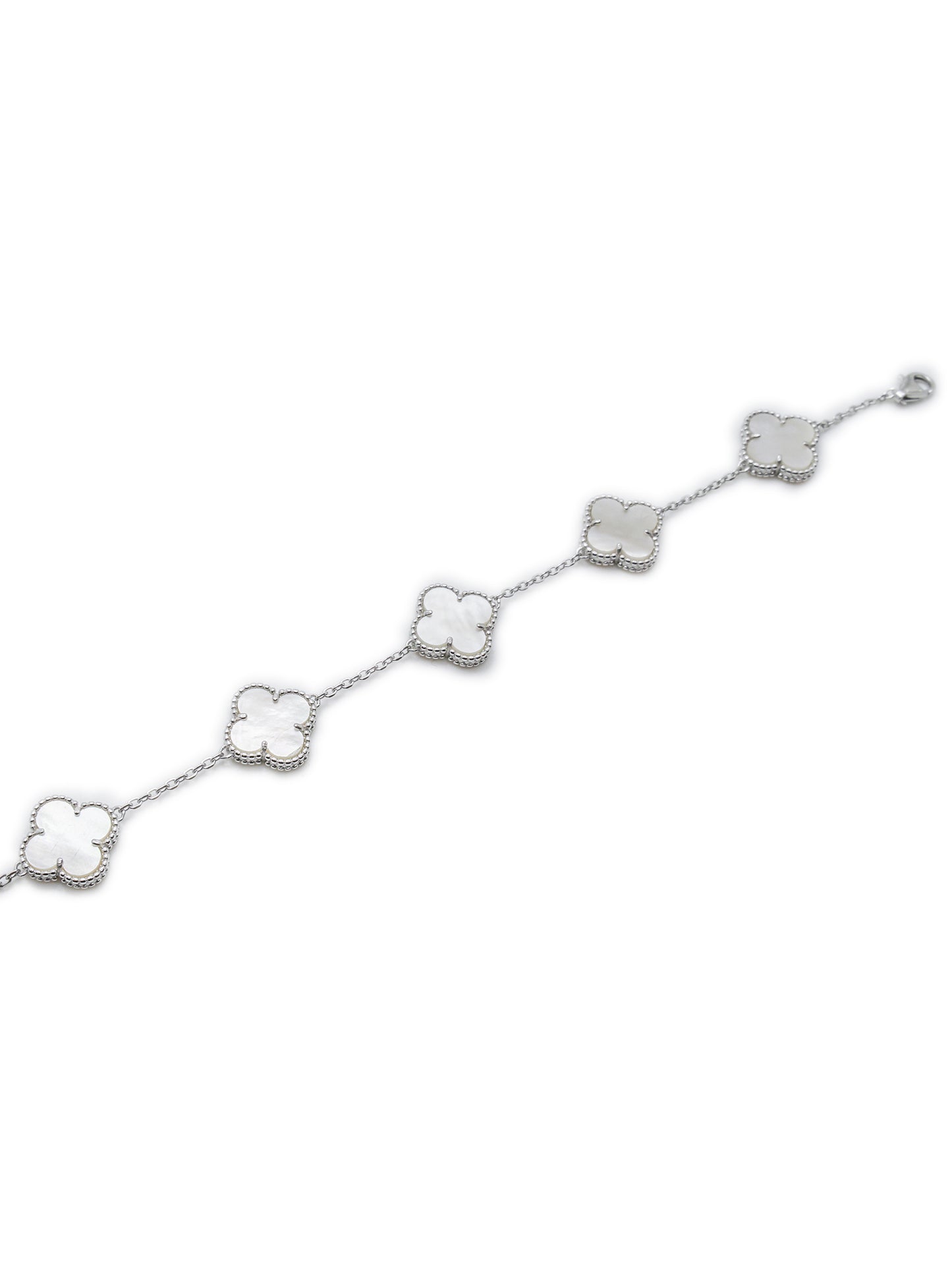 Bracelet avec Trèfles (Argent)