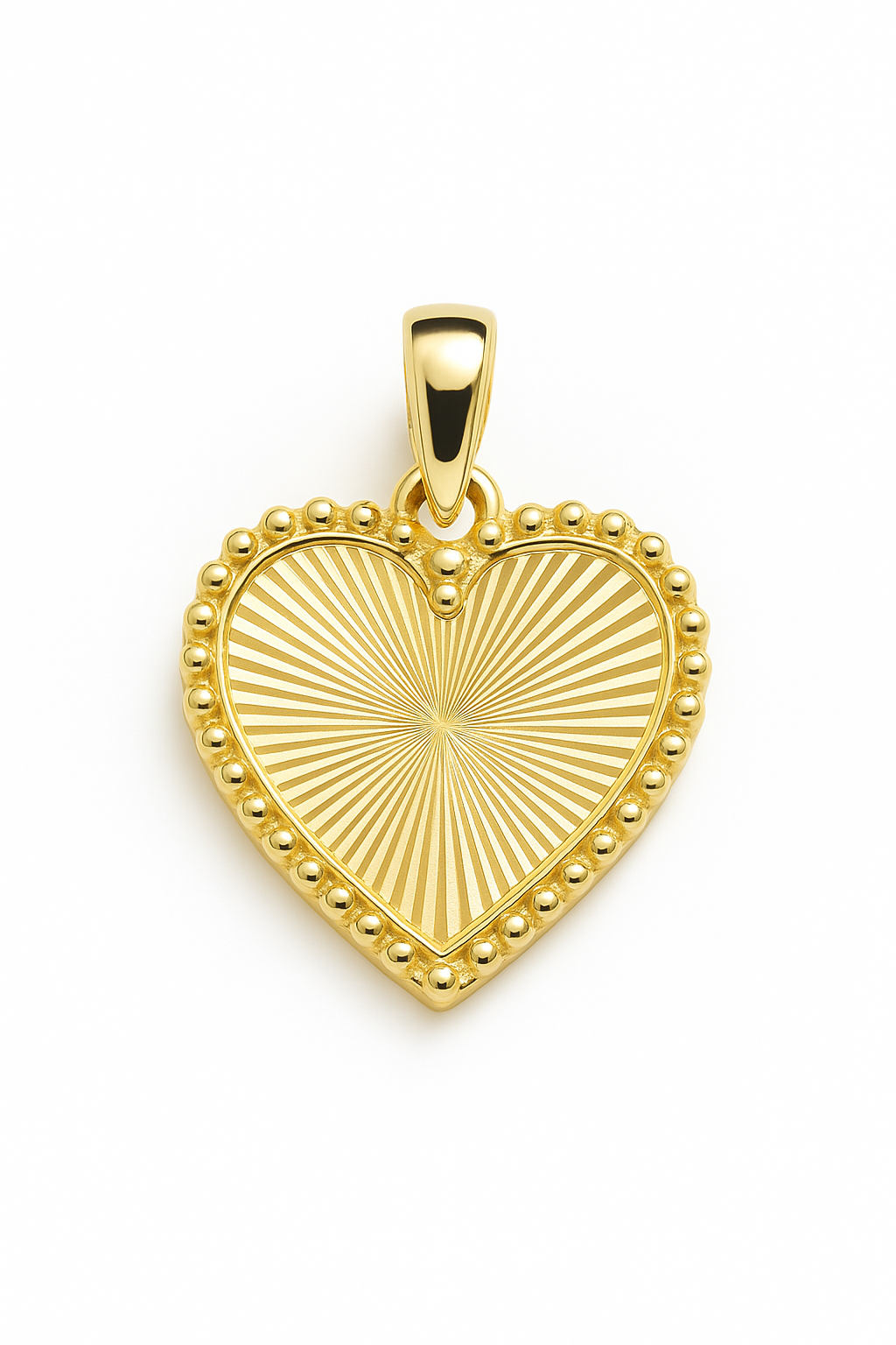 Pendentif Coeur en Or avec Coupe Diamant