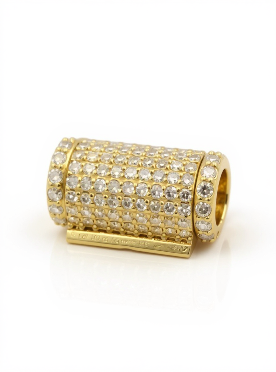 9mm Round Gold Lock & 2.0ct Diamonds