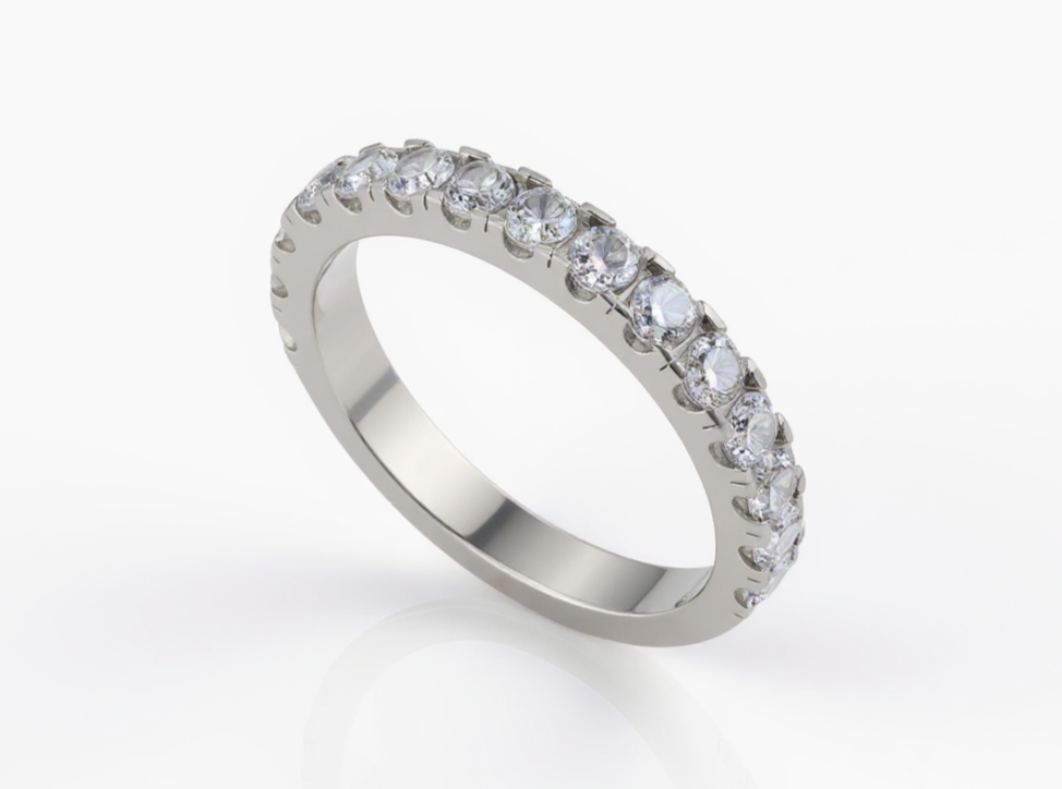 Eternity Gold Ring & 0.97ct Diamonds