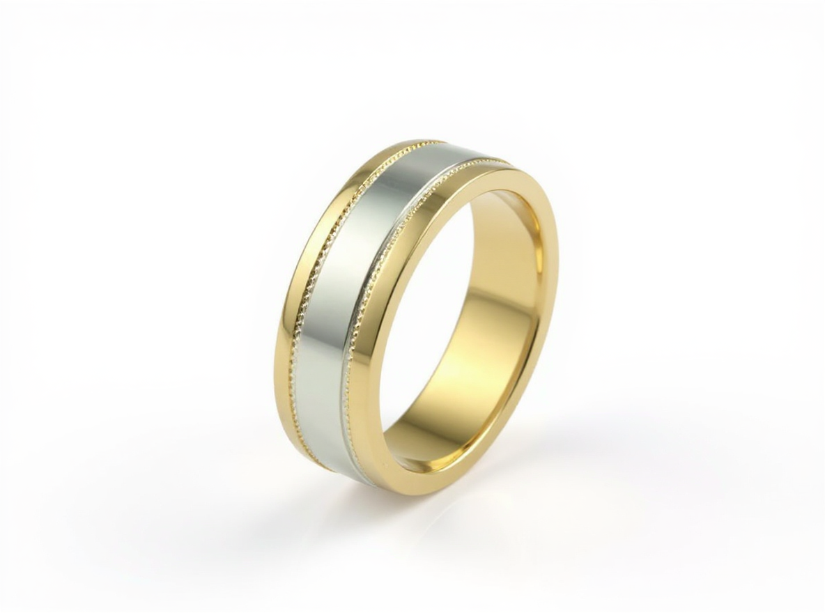 2 Tone Gold Band
