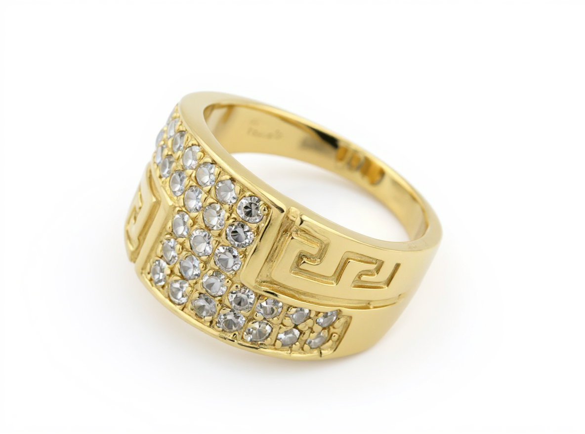 Anneau en or avec motif Medusa