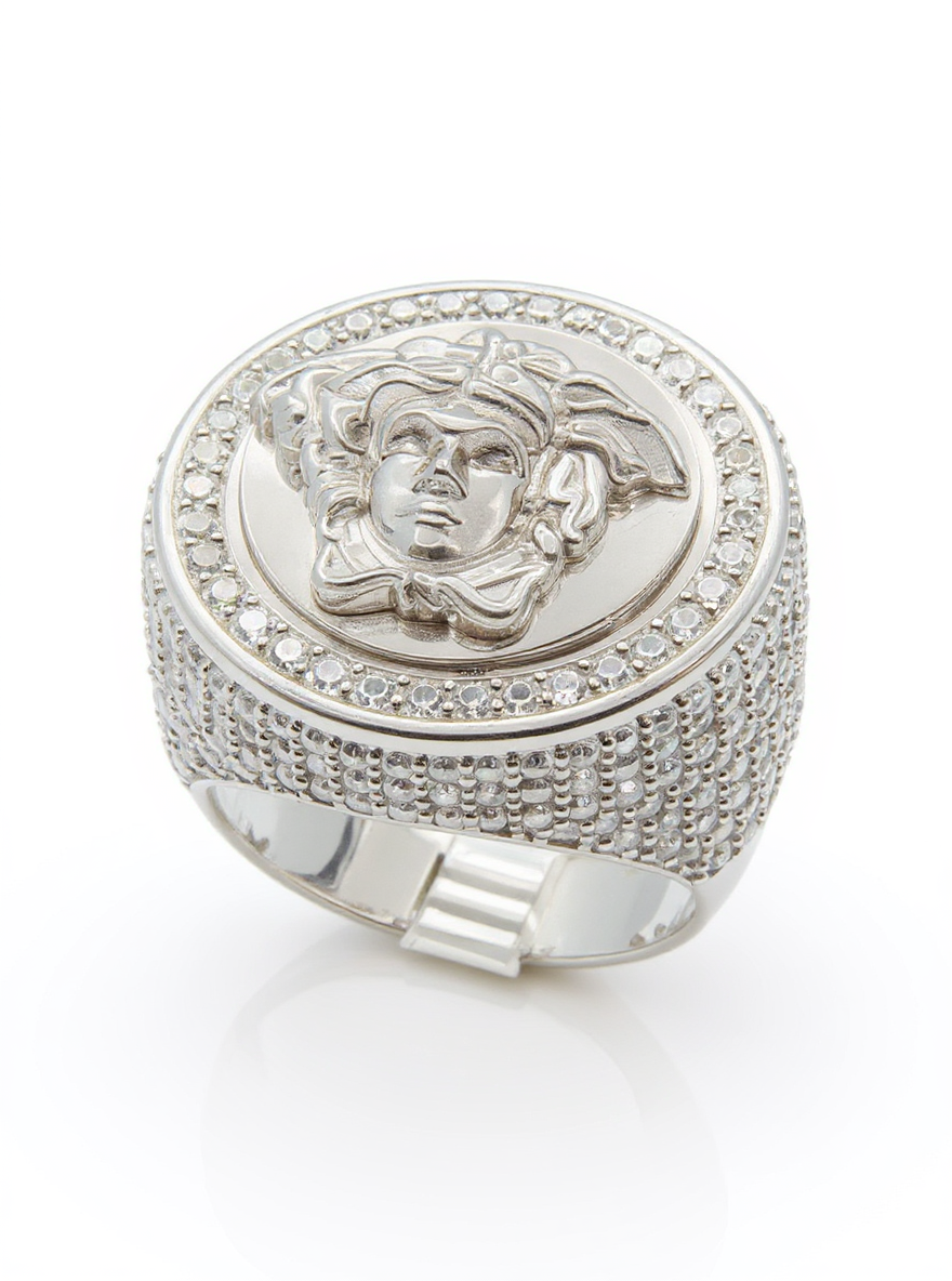 Bague Medusa Ronde (Argent)
