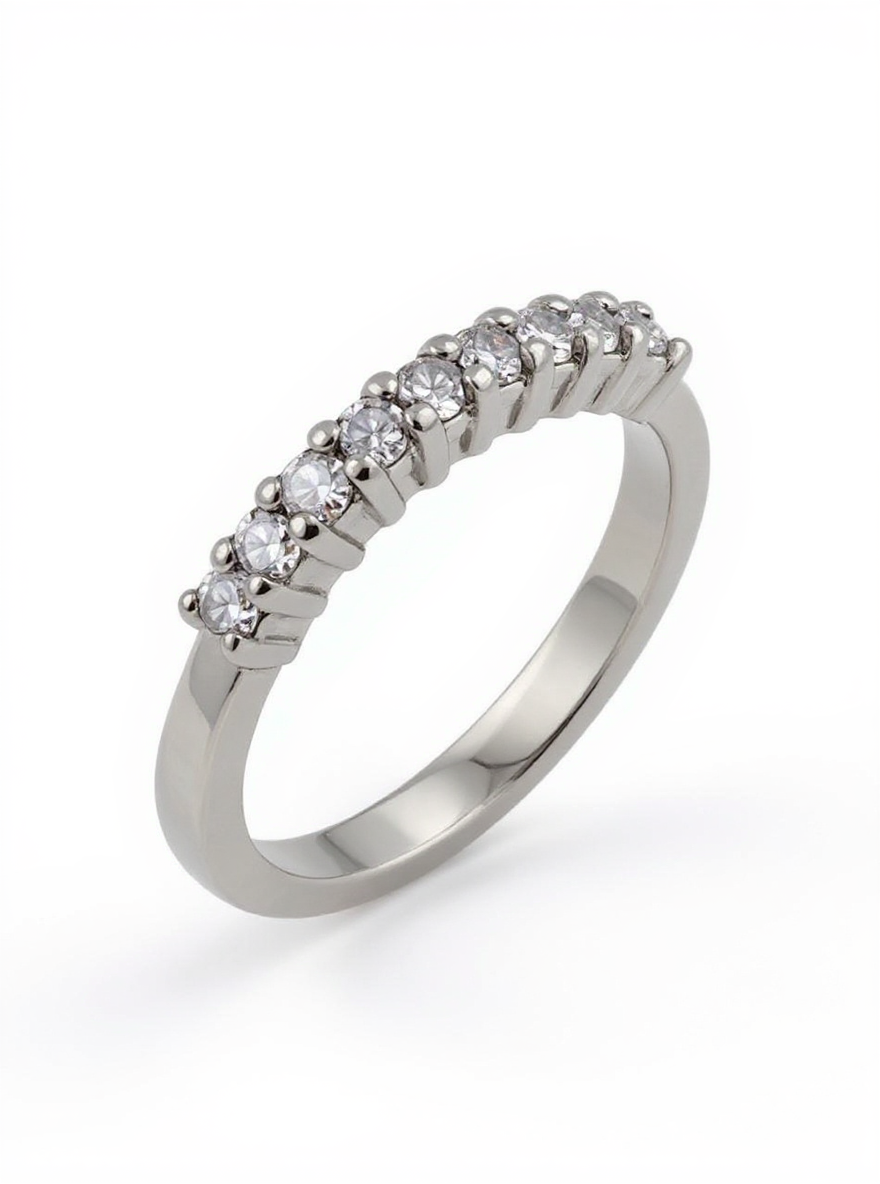 Half Eternity Band (Silver)