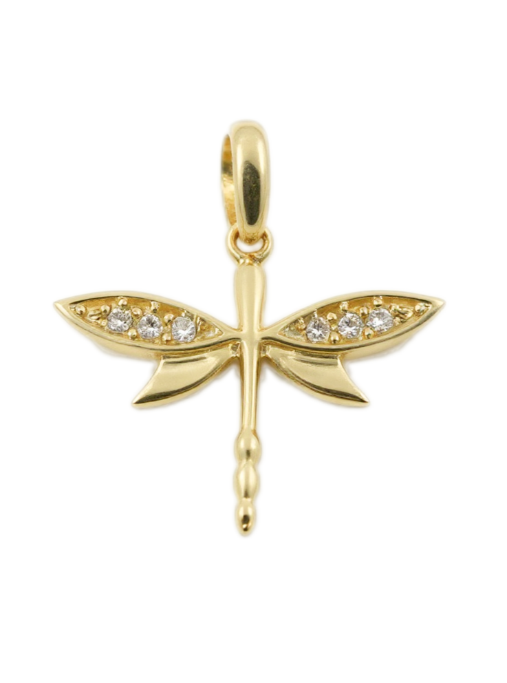 Pendentif Libellule en or