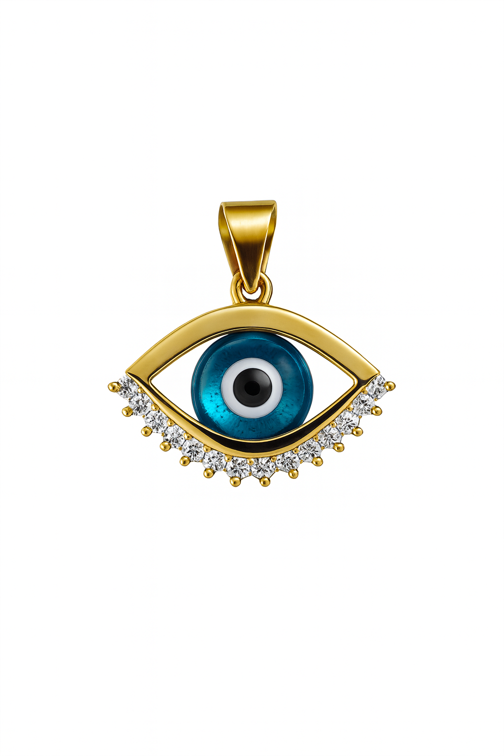 Evil Eye Gold Pendant