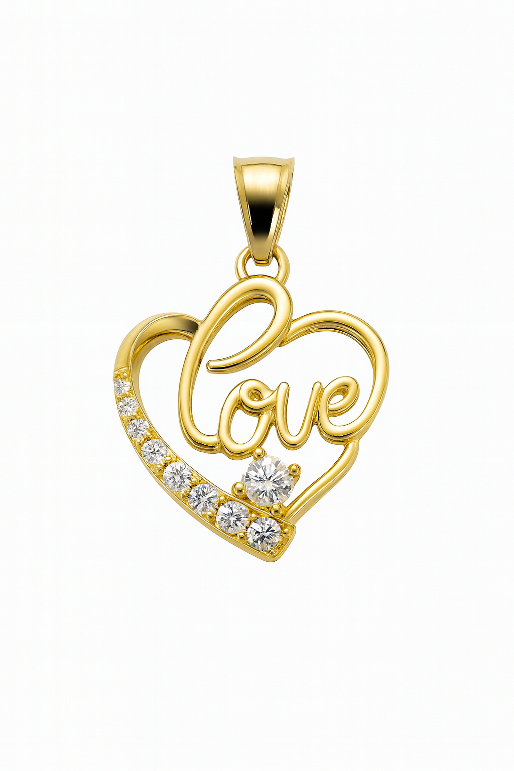 Love Heart Gold Pendant