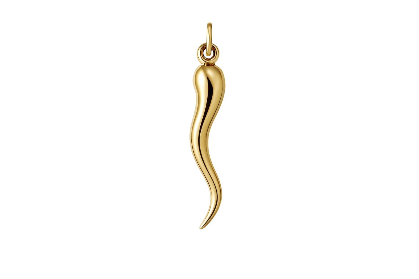 Italian Horn Gold Pendant