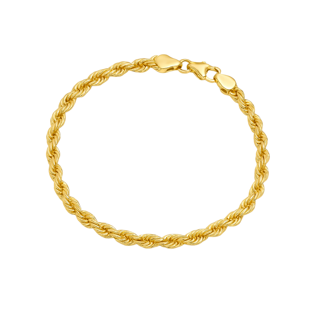 Rope Gold Bracelet 4.5mm