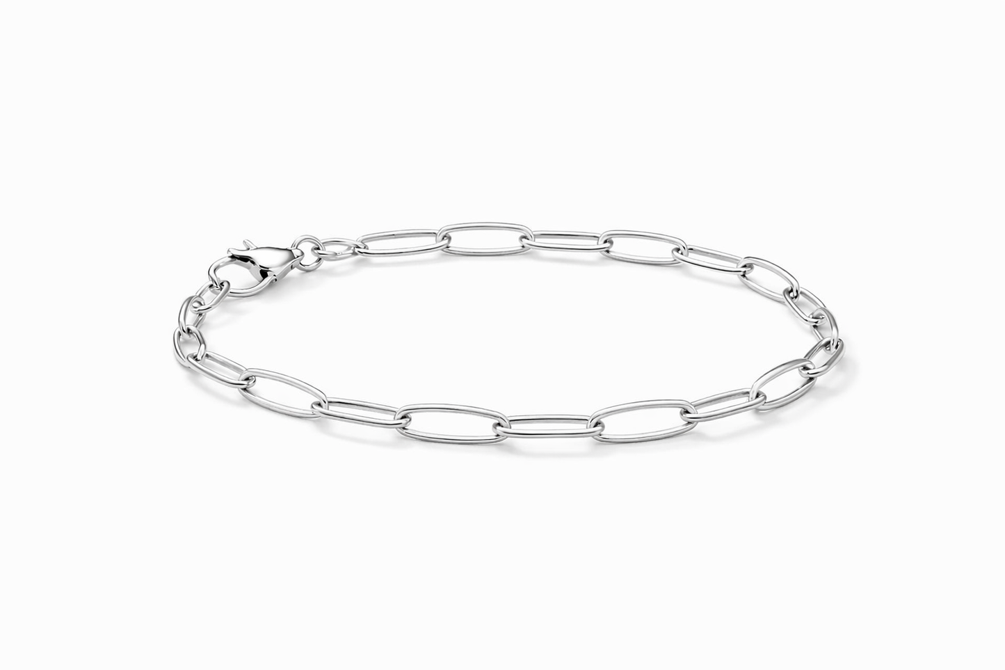 Paperclip Bracelet 2.5mm (Silver)