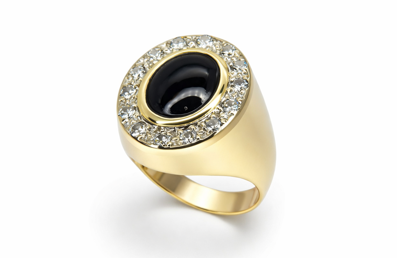 Bague ovale en Or et 1.22ct de diamants