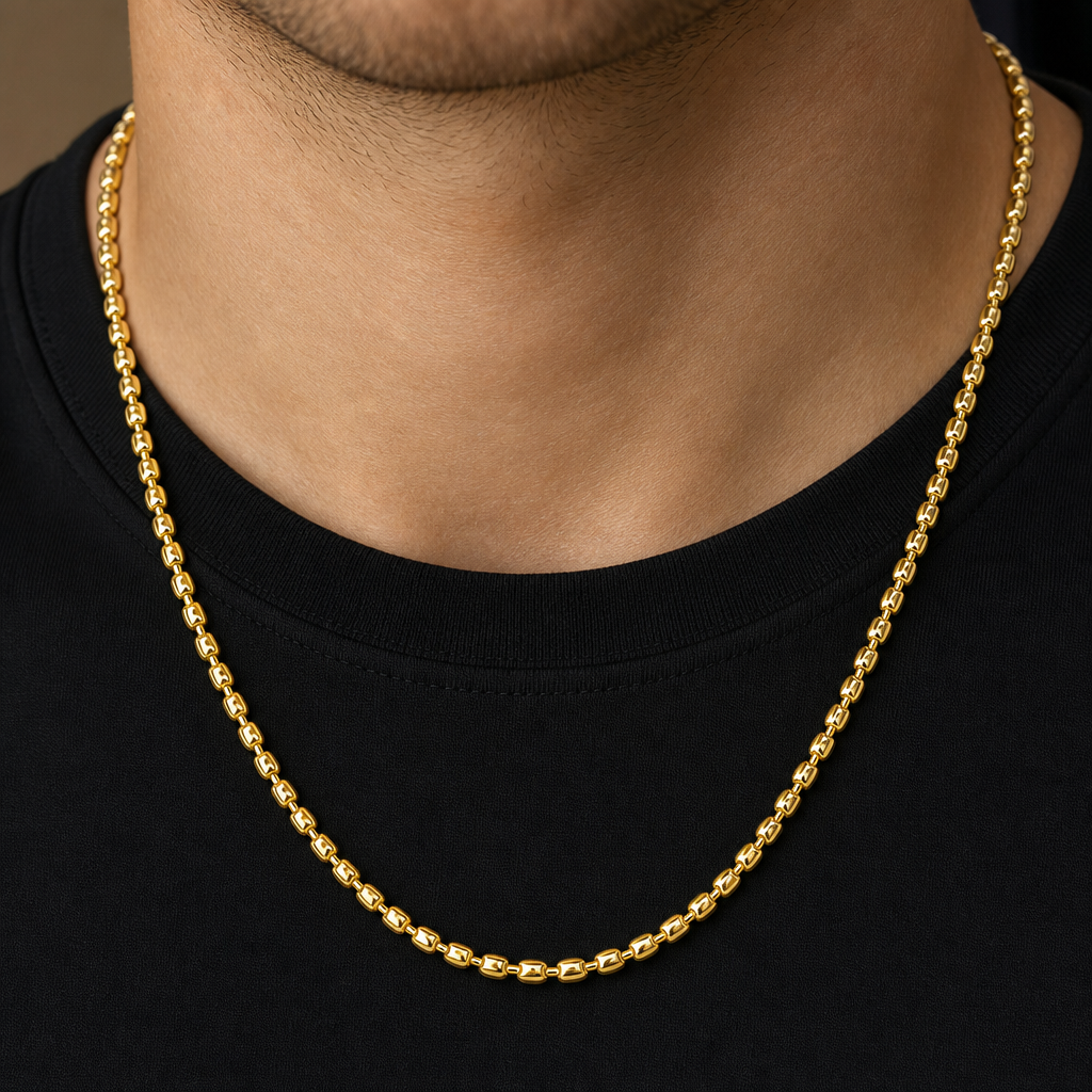 Barrel Chain 3mm (925 Silver)