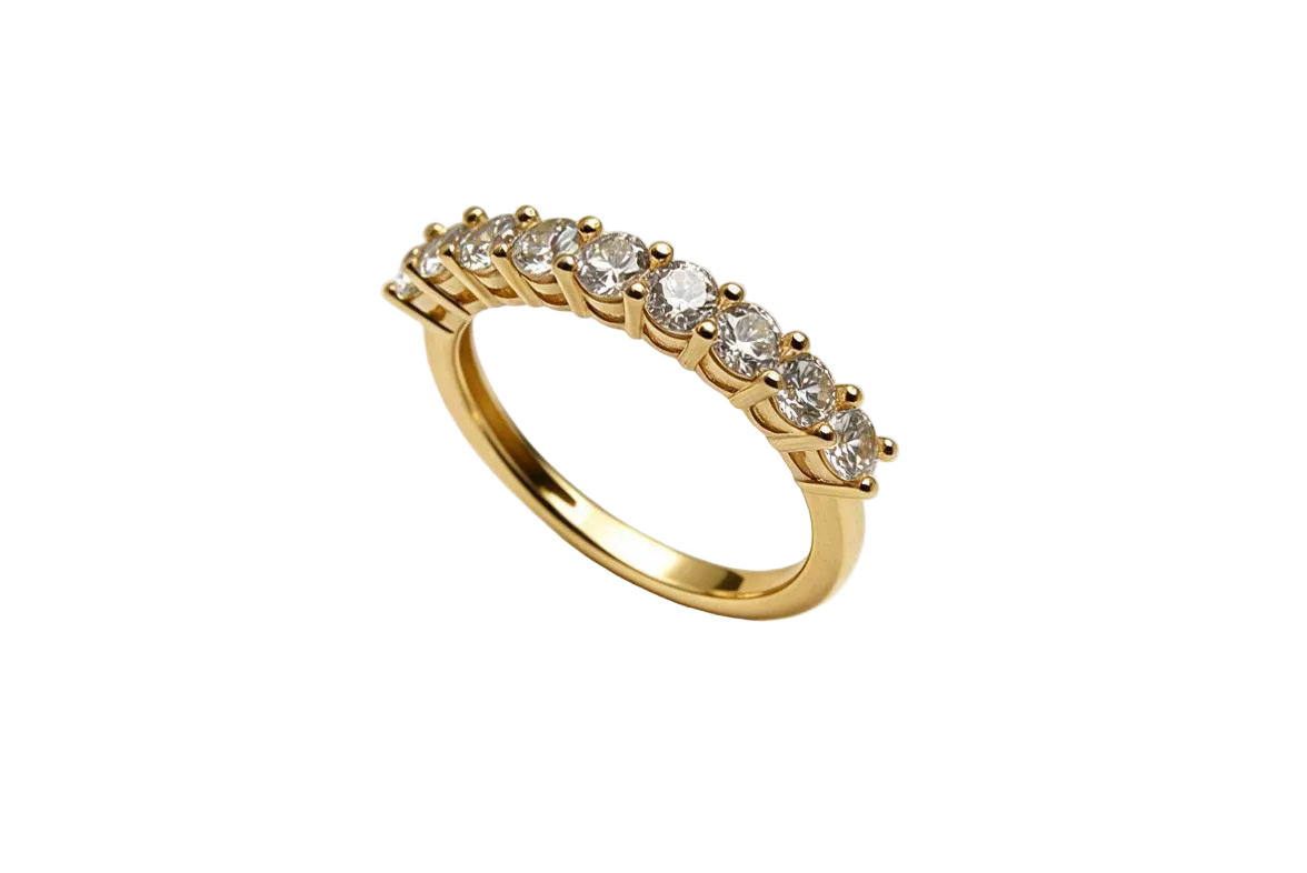 Bague semi-éternité en Or