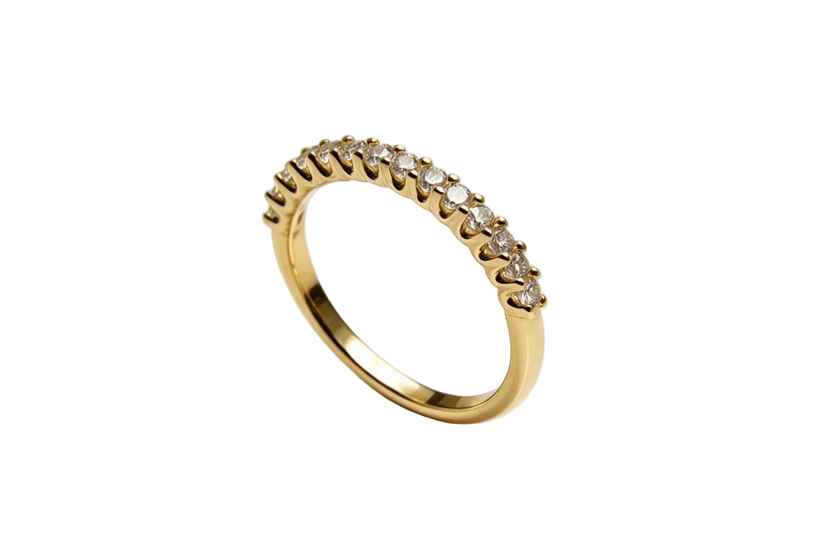 Bague semi-éternité en Or