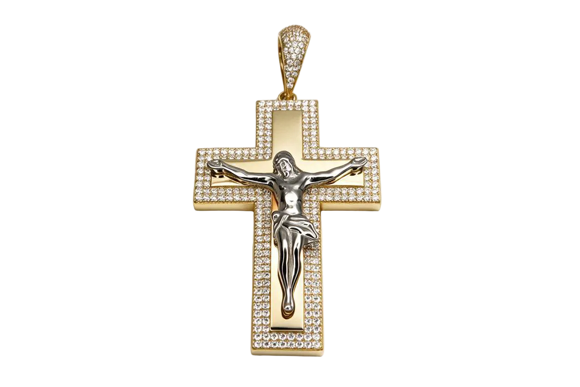 Jesus Cross Gold Pendant