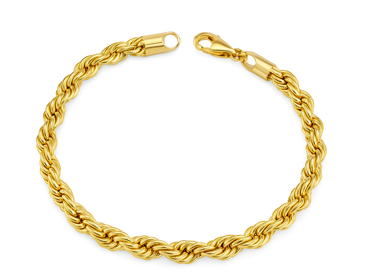 Rope Gold Bracelet 5.5mm