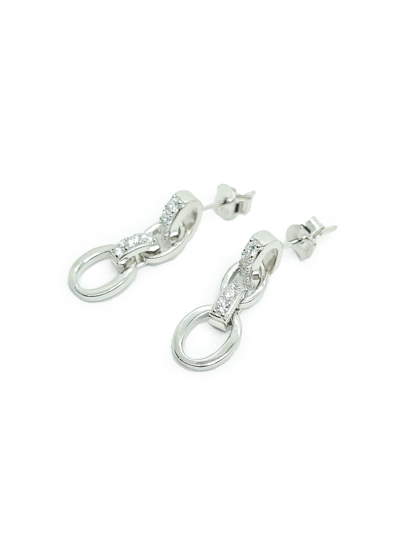 Drop Earrings (Silver)