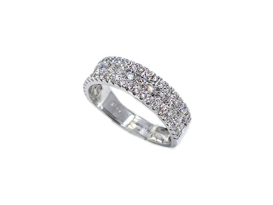 Half Eternity Pavé Gold 4.4mm Band