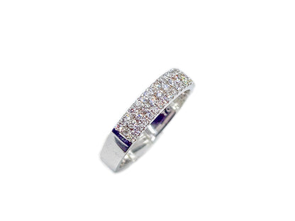 Half Eternity Gold Band & 0.52ct Diamonds