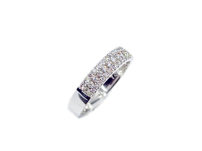 Half Eternity Pavé Gold 4.4mm Band