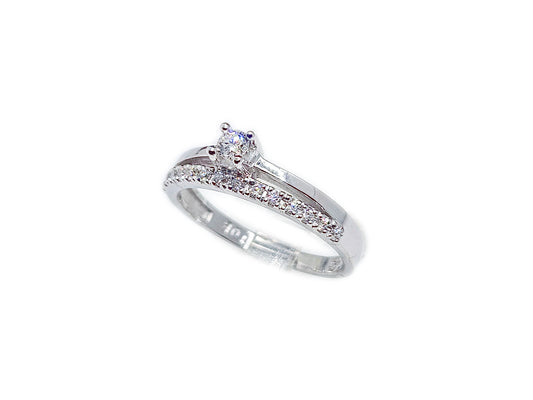 Bague de promesse en Or & Diamant 0.39ct