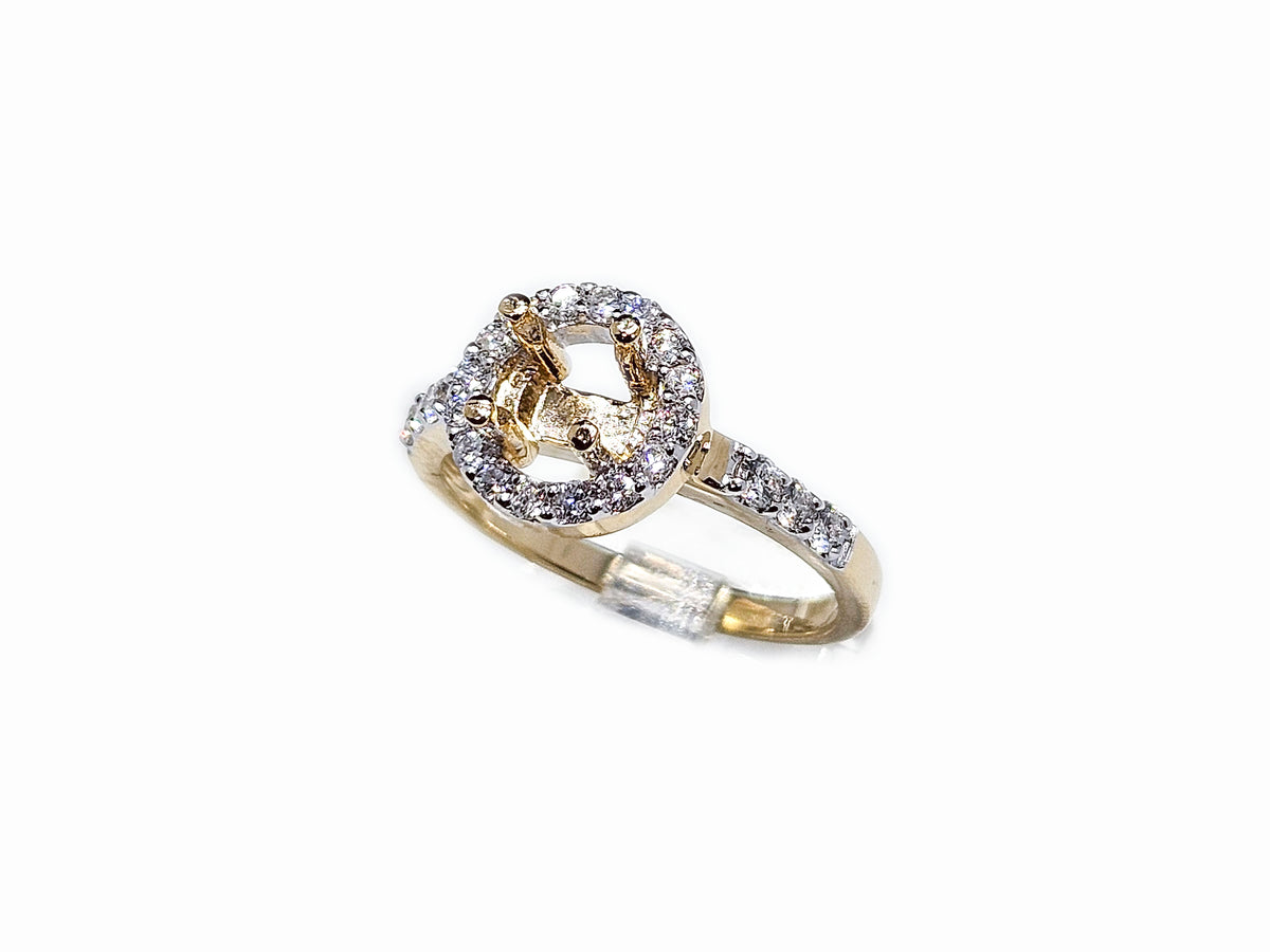 Stackable Engagement Gold Rings & 1.10ct Diamonds