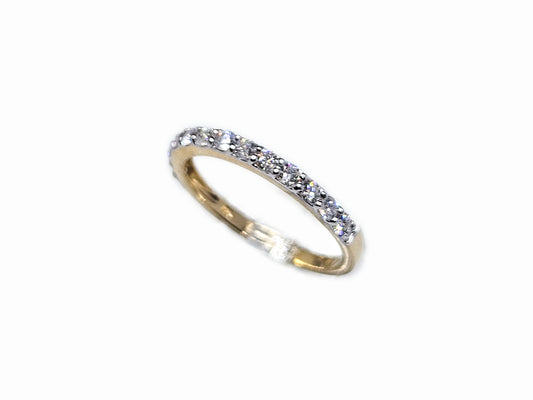 Half Eternity Gold Rings & 0.50ct Diamonds