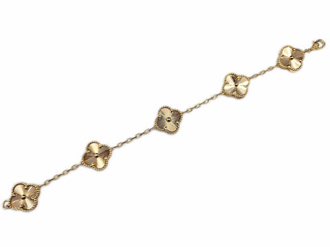Clover 18K Gold Bracelet