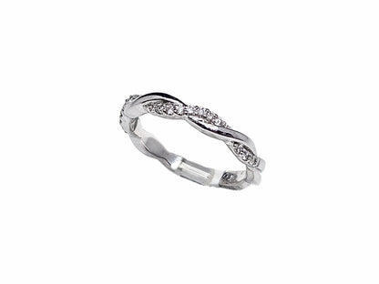 Infinity Gold Ring Set & 0.65ct Diamonds