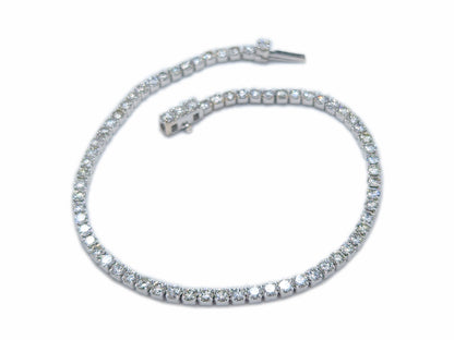 Bracelet Tennis en Or et Diamants 3.0ct