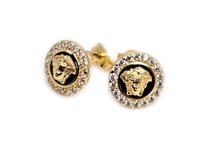 Pair of Medusa Gold Studs