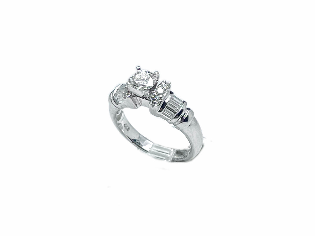 Wedding Gold Ring & 1.03ct Diamond