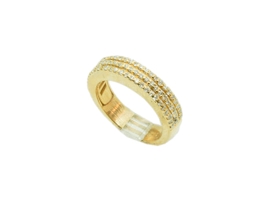 Half Eternity Gold Ring & 1.05ct Diamonds