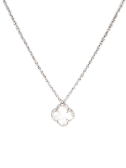 Clover Pendant & Chain Set(Silver)