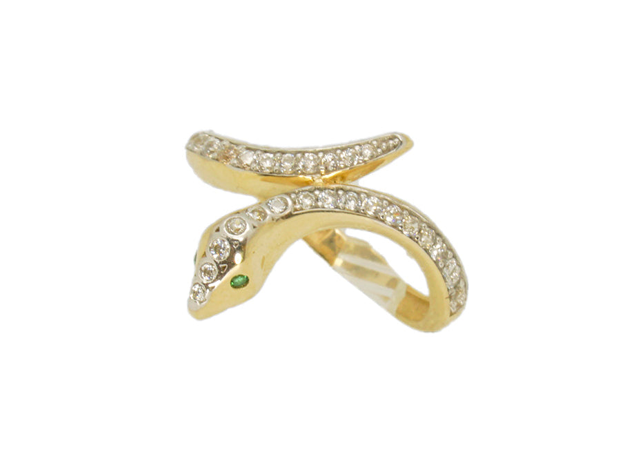 Bague serpent en or