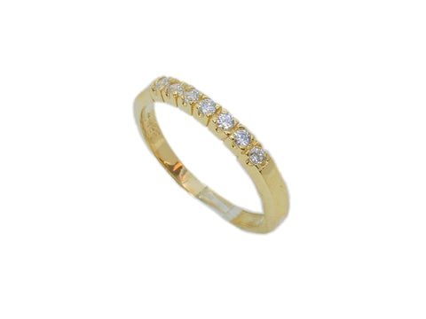 Half Eternity Gold Ring