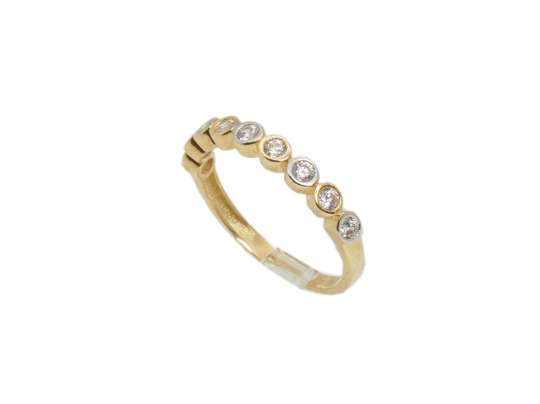 Half Eternity Gold Ring