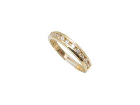 Half Eternity Gold Ring