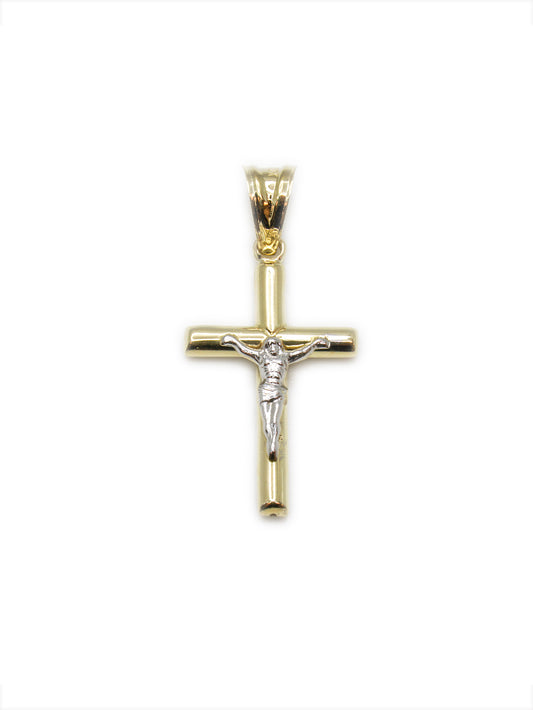 Pendentif croix de Jésus en or