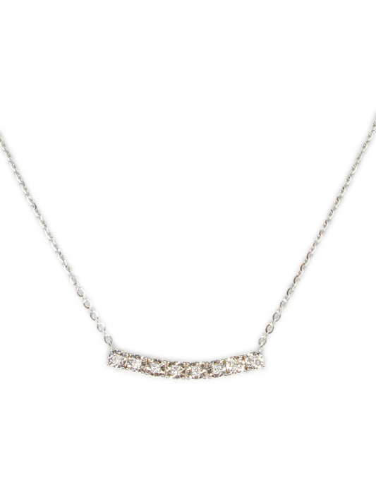 Collier Barre Tennis en Or et Diamants 0.26ct