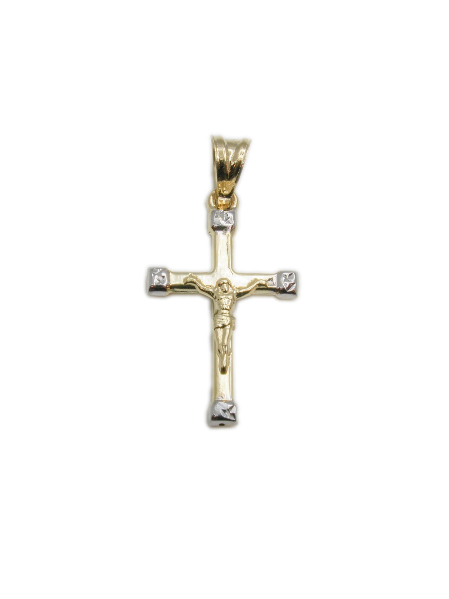 Pendentif croix de Jésus en or