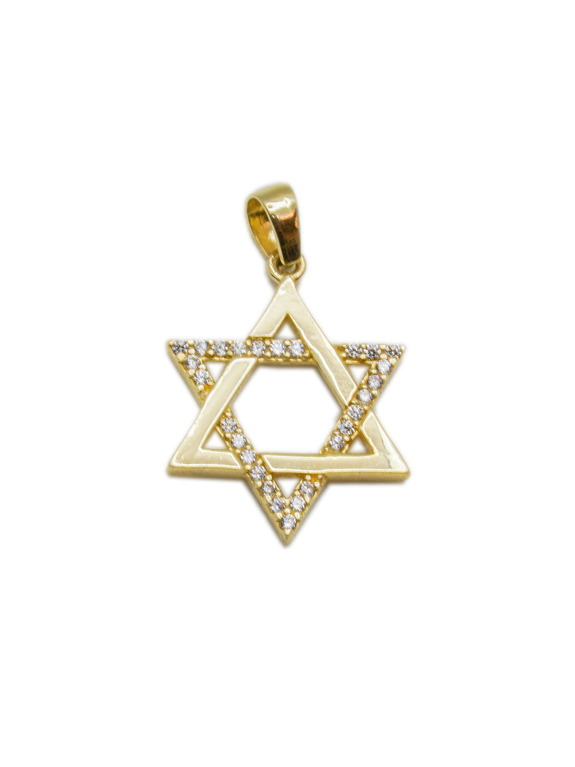 Gold Star of David Pendant