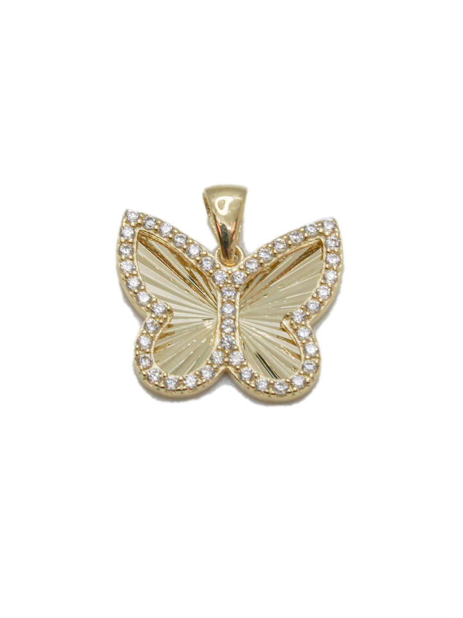 Pendentif papillon en or